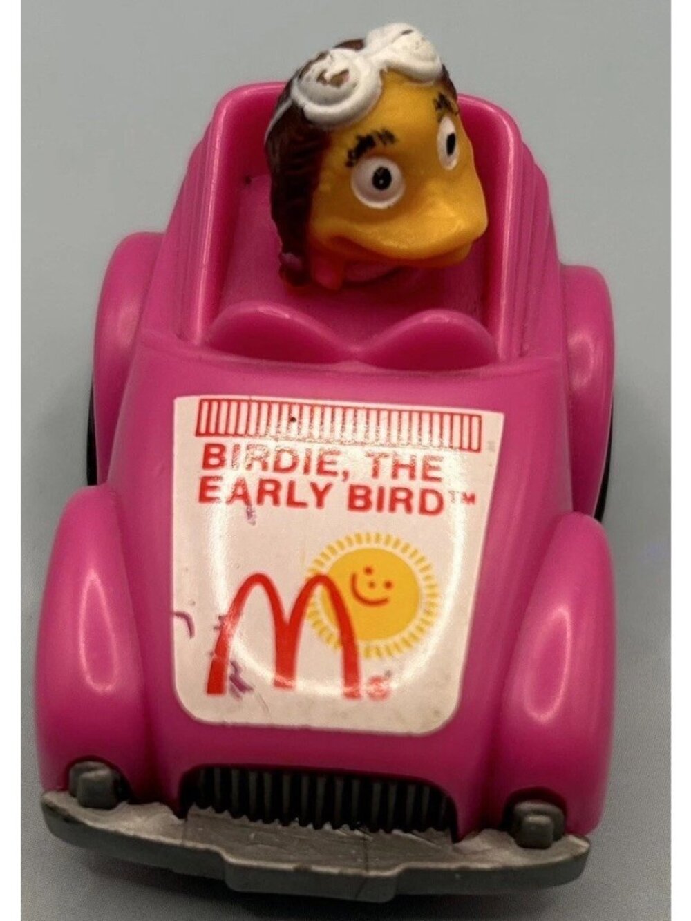 1995 Vintage McDonald’s Birdie the Early Bird Pink Car Toy